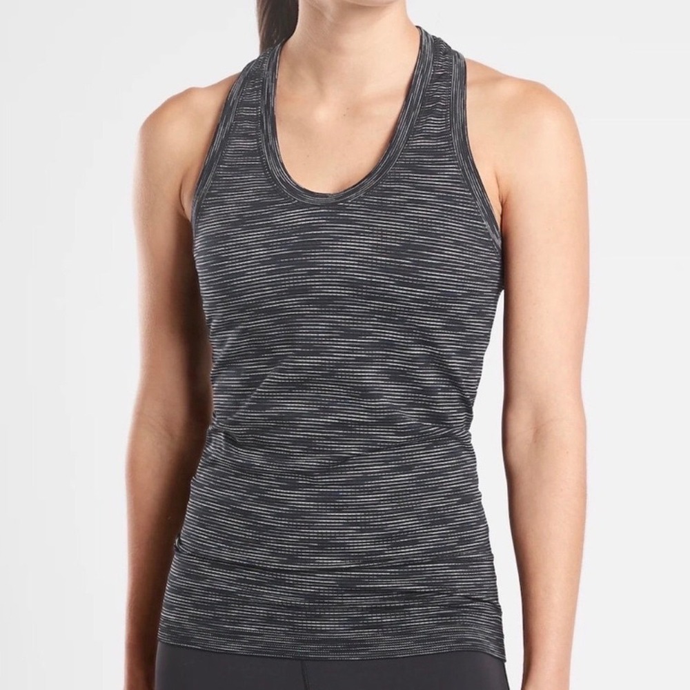 Athleta Womens Momentum Spacedye Racerback Sporty Activewear Tank Top Size XS